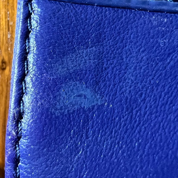 Zac Posen Z Spoke Mini Leather Crossbody Bag Purple Good Condition - Picture 8 of 11